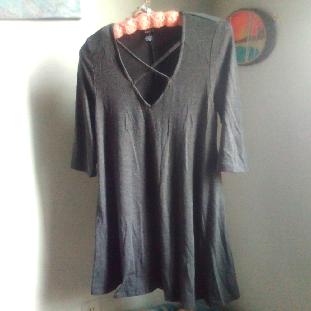 rue 21 gray dress small